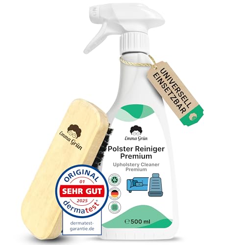 Emma Grün Polsterreiniger, 500 ml mit Bürste